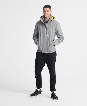 Superdry Tech Hood Pop Cipzár SD-Windcheater Férfi Kabát Szürke | RHSMN6194